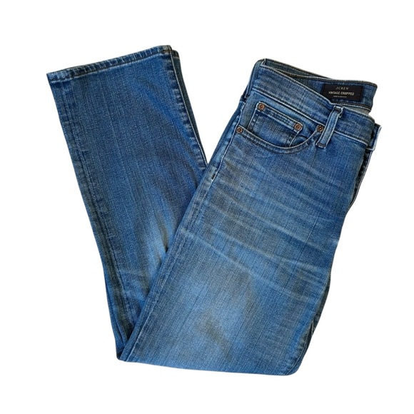J. Crew Women's Vintage Cropped Straight Leg Jeans Size 28 - Picture 1 of 8